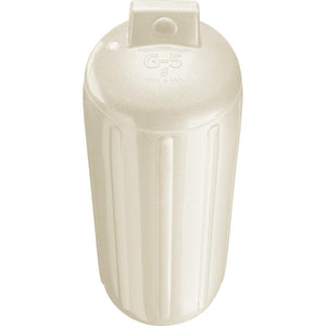 Polyform G-5 Twin Eye Fender 8.8" x 26.8" - Metallic White - TRAPSKI