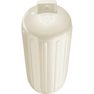 Polyform G-6 Twin Eye Fender 11" x 30" - Metallic White - TRAPSKI