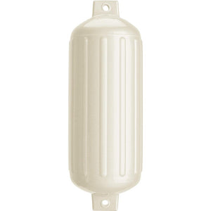 Polyform G-6 Twin Eye Fender 11" x 30" - Metallic White - TRAPSKI