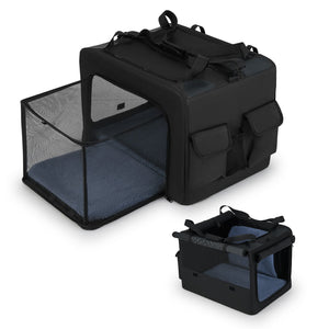 Portable Foldable Pet Carrying Bag with 2 Openings and Comfy Cushion