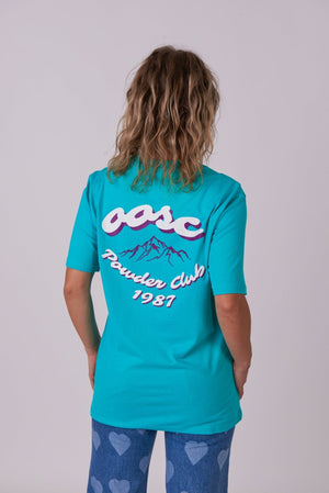 Powder Club T-Shirt - Aqua - TRAPSKI