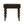 Solid Wood End Table with Drawer in Espresso Finish