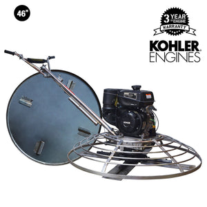 46" Concrete Power Trowel 14HP Kohler Float Pan Screed Edge Cement Finishing Tool - TRAPSKI