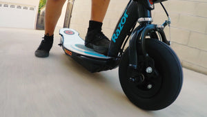 Razor Power Core E100 Electric Scooter with Aluminum Deck and Hand Brake, Blue - TRAPSKI