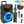 Pyle PPHP122SM Portable Bluetooth Speaker System with Flashing Party Lights