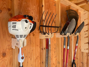 Practical Shed Kit Large quantity Garden Tool Racks and Misc Storage Hooks - TRAPSKI