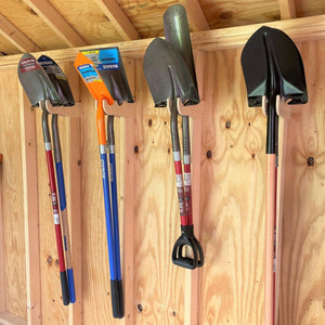 Practical Shed Kit Large quantity Garden Tool Racks and Misc Storage Hooks - TRAPSKI