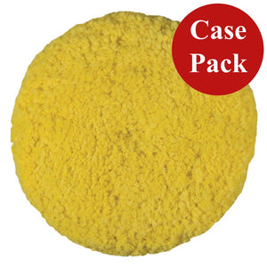 Presta Rotary Blended Wool Buffing Pad - Yellow Medium Cut - *Case of 12* - TRAPSKI
