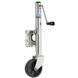 Pro Series 1000 lbs. Zinc Plated Swivel Jack w/6" Poly Wheel - TRAPSKI