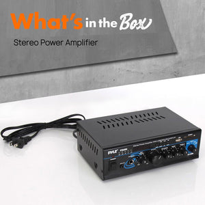 Pyle PTAU55 Bluetooth Home Audio 2 x 120 Watt 2 Channel Power Amplifier Receiver