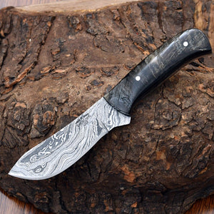 Pulse Skinner Knife with Ram Horn Handle