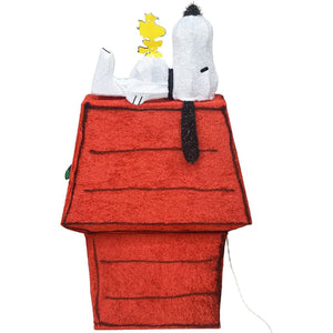 ProductWorks Peanuts 32" Snoopy & Woodstock Doghouse Prelit Christmas Yard