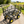 Outdoor Wagon Cart with Metal Frame - Green