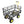 Outdoor Wagon Cart with Metal Frame - Green