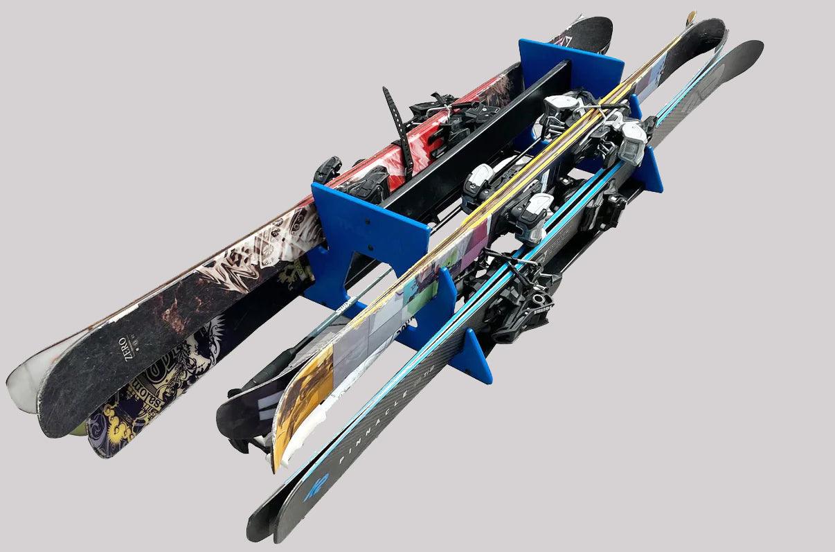 DINGED, DENTED OR SCRATCHED: TRAPSKI QUAD Mobile All Mountain Ski and Standard Stance Snowboard Rack