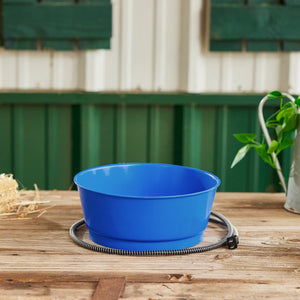 Farm Innovators R-19A 1.5 Gallon Electric Heated Pet Water Bowl, 60 Watt, Blue