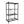 Origami R5-06W Black 4-Wheeled and 4-Shelf Folding Steel Wire Shelving Storage