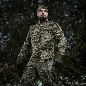 M-Tac Delta Fleece Jacket - Tactical Underwear Top Sweater 1/4 Zip - TRAPSKI