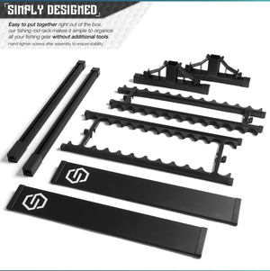 Fishing Pole Aluminum Rack (3 Sizes)