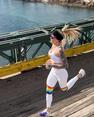 Rainbow Road Women's Baselayer Leggings - TRAPSKI