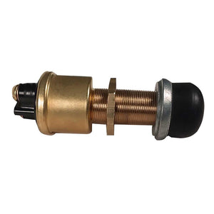 Raritan Heavy-Duty Push Button Switch - Brass - TRAPSKI