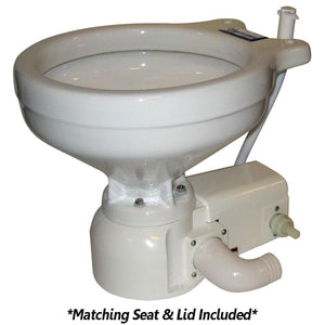 Raritan Sea Era Toilet - Household Style - Freshwater Solenoid - Straight 90 Discharge - Smart Toilet Control - 12v - TRAPSKI