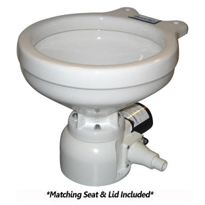 Raritan Sea Era Toilet - Marine Size - Remote Intake Pump - Straight 90 Discharge - Smart Toilet Control - 12v - TRAPSKI
