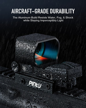 1x40 Reflex Sight, 2MOA, 8 Brightness, Levels 4 Reticle Patterns for Picatinny Weaver Rails