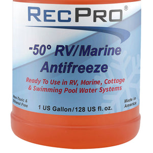 RecPro Ready to Use RV Antifreeze, -50 Degree Fahrenheit Protection, 1 Gallon - TRAPSKI