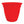 HC Companies 8 Inch Eclipse Planter w/ Attached Saucer, Strawberry Red (2 Pack)