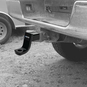 REESE Trailer Hitch Ball Mount, Fits 2.5" Receiver, 5" Drop, 13,000 lbs, Black