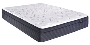 Hybrid Euro Top Mattress with Cooling Comfort - White & Blue
