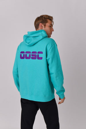 Retro OOSC Hoodie Aqua - TRAPSKI
