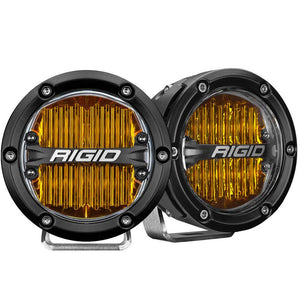 RIGID Industries 360-Series 4" LED SAE Fog Beam - Yellow - Set of 2 [36121] - TRAPSKI