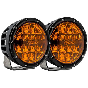 RIGID Industries 360 Series 6" Spot w/Amber Pro Lens - Pair - TRAPSKI
