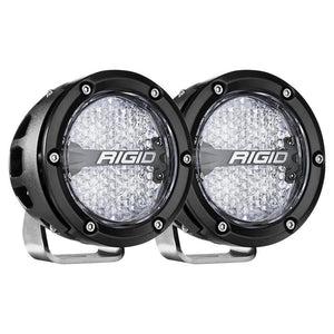 RIGID Industries 360-Series RGBW 4" Offroad Lamp Diffused Beam w/RGBW Backlight Pods - Set of 2 - TRAPSKI