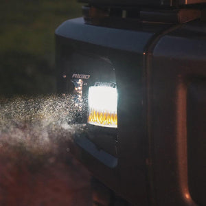 RIGID Industries D-Series LED SAE Fog Beam - Yellow/White - Set of 2 [50482] - TRAPSKI