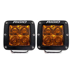 RIGID Industries D-Series Spot w/Amber Pro Lens - Pair - TRAPSKI
