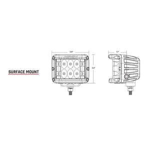 RIGID Industries D-SS PRO Flood LED Surface Mount - Pair - White - TRAPSKI