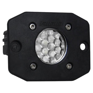 RIGID Industries Ignite Flush Mount Diffused - Single - Black - TRAPSKI