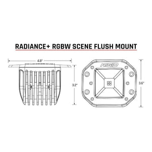 RIGID Industries Radiance Scene - RGBW - Flush Mount - Pair - TRAPSKI