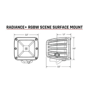 RIGID Industries Radiance Scene - RGBW - Surface Mount - Pair - TRAPSKI