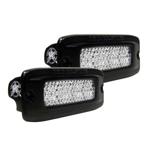 RIGID Industries SR-Q PRO Back Light Kit - Flush Mount Diffused - Pair - Black - TRAPSKI