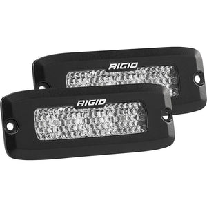 RIGID Industries SR-Q Series PRO Spot Diffused LED - Flush Mount - Pair - Black - TRAPSKI