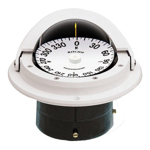Ritchie F-82W Voyager Compass - Flush Mount - White - TRAPSKI