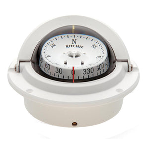 Ritchie F-83W Voyager Compass - Flush Mount - White - TRAPSKI