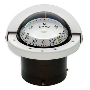 Ritchie FNW-203 Navigator Compass - Flush Mount - White - TRAPSKI