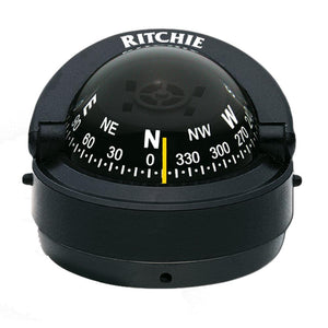 Ritchie S-53 Explorer Compass - Surface Mount - Black - TRAPSKI