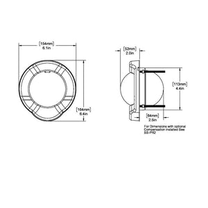Ritchie SR-2 Venture Sail Boat Compass - Bulkhead Mount - Black - TRAPSKI