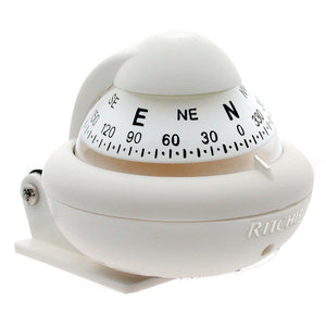 Ritchie X-10W-M RitchieSport Compass - Bracket Mount - White - TRAPSKI